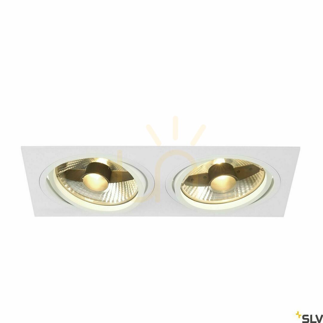 Kontrola Zápustné svítidlo SLV NEW TRIA 2 ES111 bílé 75W 230V 113841 Zápustné svítidlo SLV NEW TRIA 2 ES111 bílé 75W 230V 113841