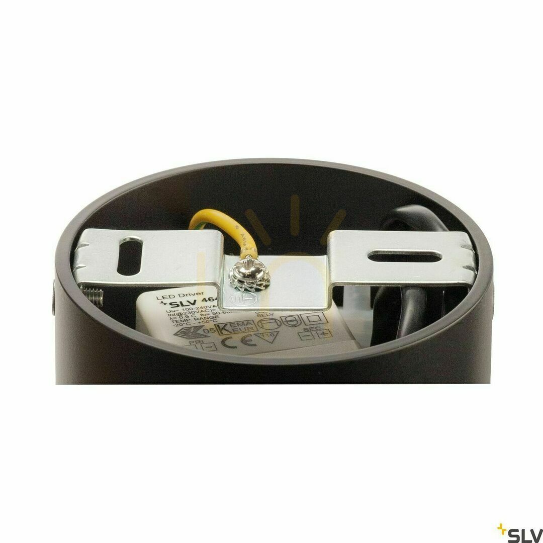 Pohled Stropní svítidlo SLV TRILEDO ROUND CL černé 7,6W 3000K 113930 Stropní svítidlo SLV TRILEDO ROUND CL černé 7,6W 3000K 113930