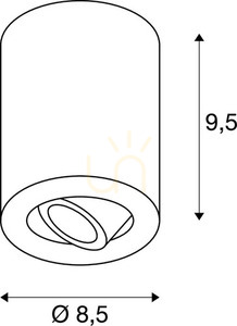Stropní svítidlo SLV TRILEDO ROUND CL černé 7,6W 3000K 113930 5 Stropní svítidlo SLV TRILEDO ROUND CL černé 7,6W 3000K 113930 small 5