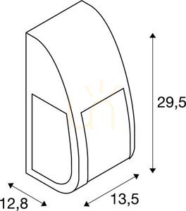 Venkovní nástěnné stropní svítidlo SLV KERAS ELT antracit IP54 227176 3 Venkovní nástěnné stropní svítidlo SLV KERAS ELT antracit IP54 227176 small 3