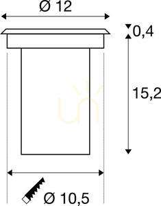Venkovní zapuštěné světlo SLV SOLASTO 120 nerez IP67 GU10 227680 small 1