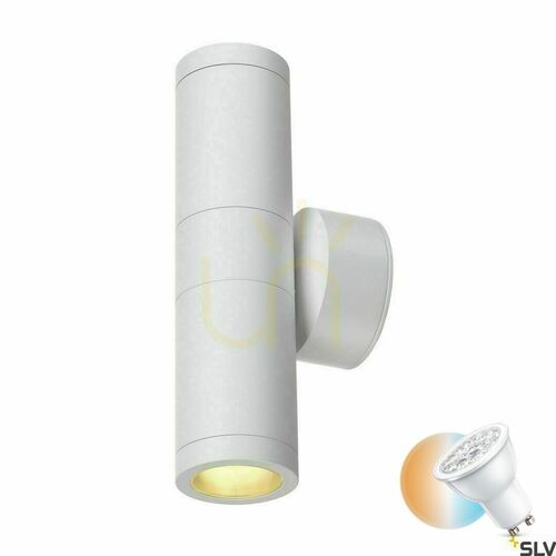 Kontrola Venkovní nástěnné svítidlo SLV ASTINA bílé IP44 11W 228771