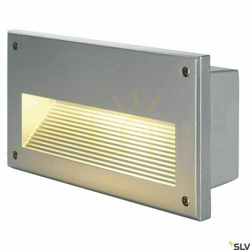 Kontrola Venkovní zapuštěné světlo SLV BRICK Downunder šedé IP44 40W 229062