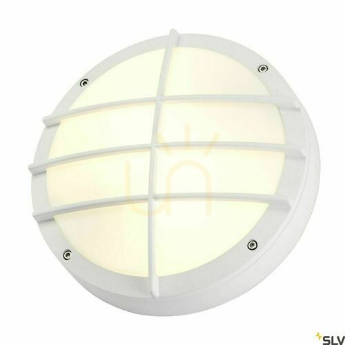 Kontrola Venkovní nástěnné svítidlo SLV BULAN GRID bílé 27,5 cm IP55 229081