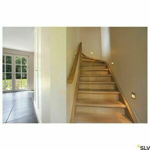 Zápustné svítidlo SLV FRAME CURVE 111292 šedé LED 1W 3000K IP20 small 3