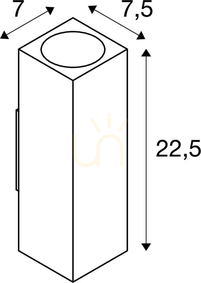 Pohled Venkovní nástěnné svítidlo SLV THEO 229532 šedé IP44 35W Venkovní nástěnné svítidlo SLV THEO 229532 šedé IP44 35W