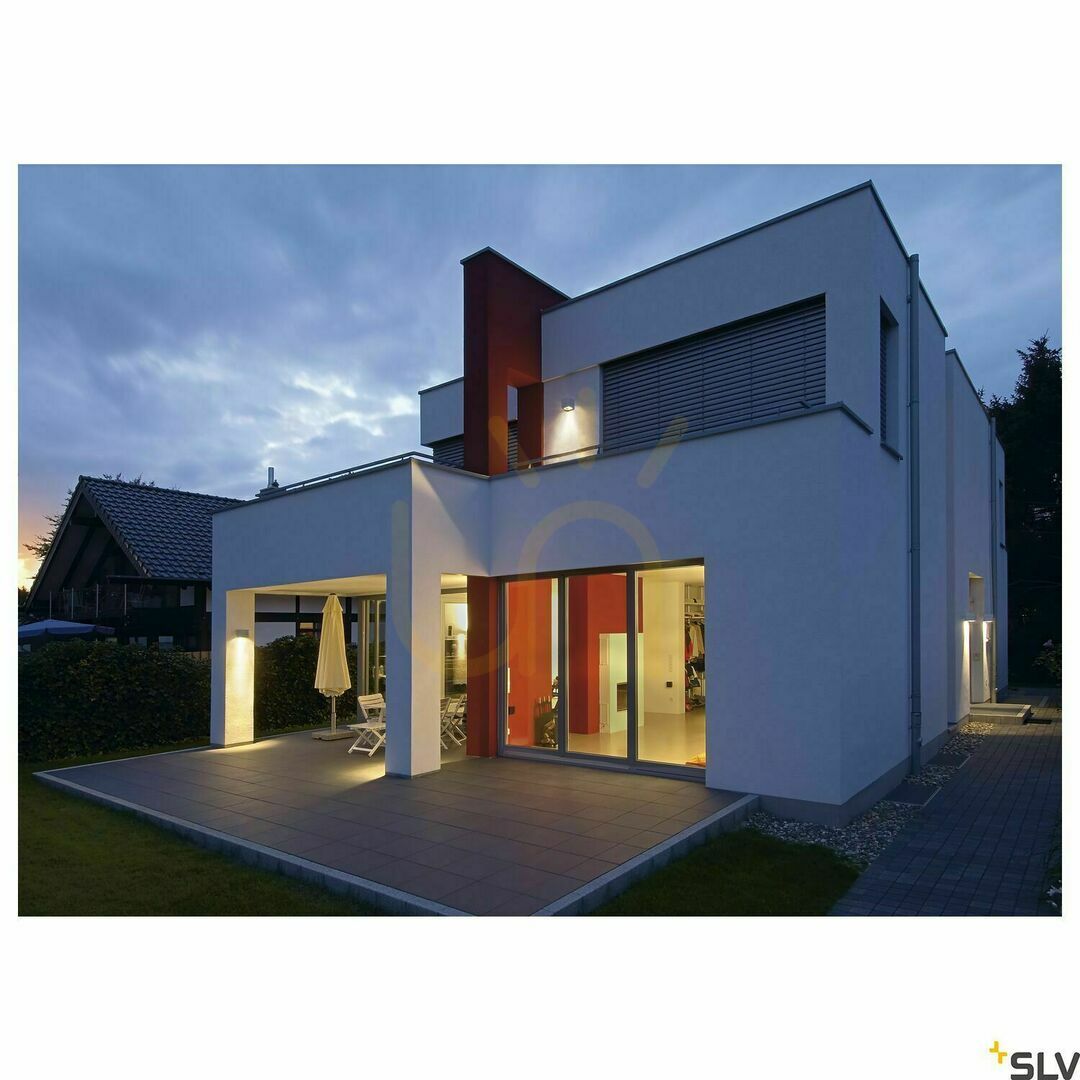 Pohled Venkovní nástěnné svítidlo SLV BIG THEO WALL šedé IP44 229564 Venkovní nástěnné svítidlo SLV BIG THEO WALL šedé IP44 229564