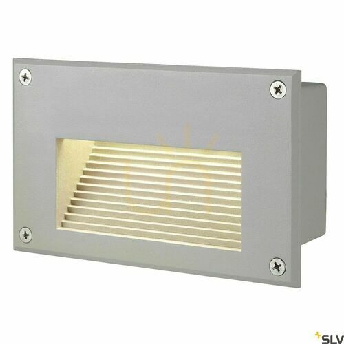 Kontrola Venkovní zapuštěné svítidlo SLV BRICK LED DOWNUNDER šedé IP54 3000K 229702