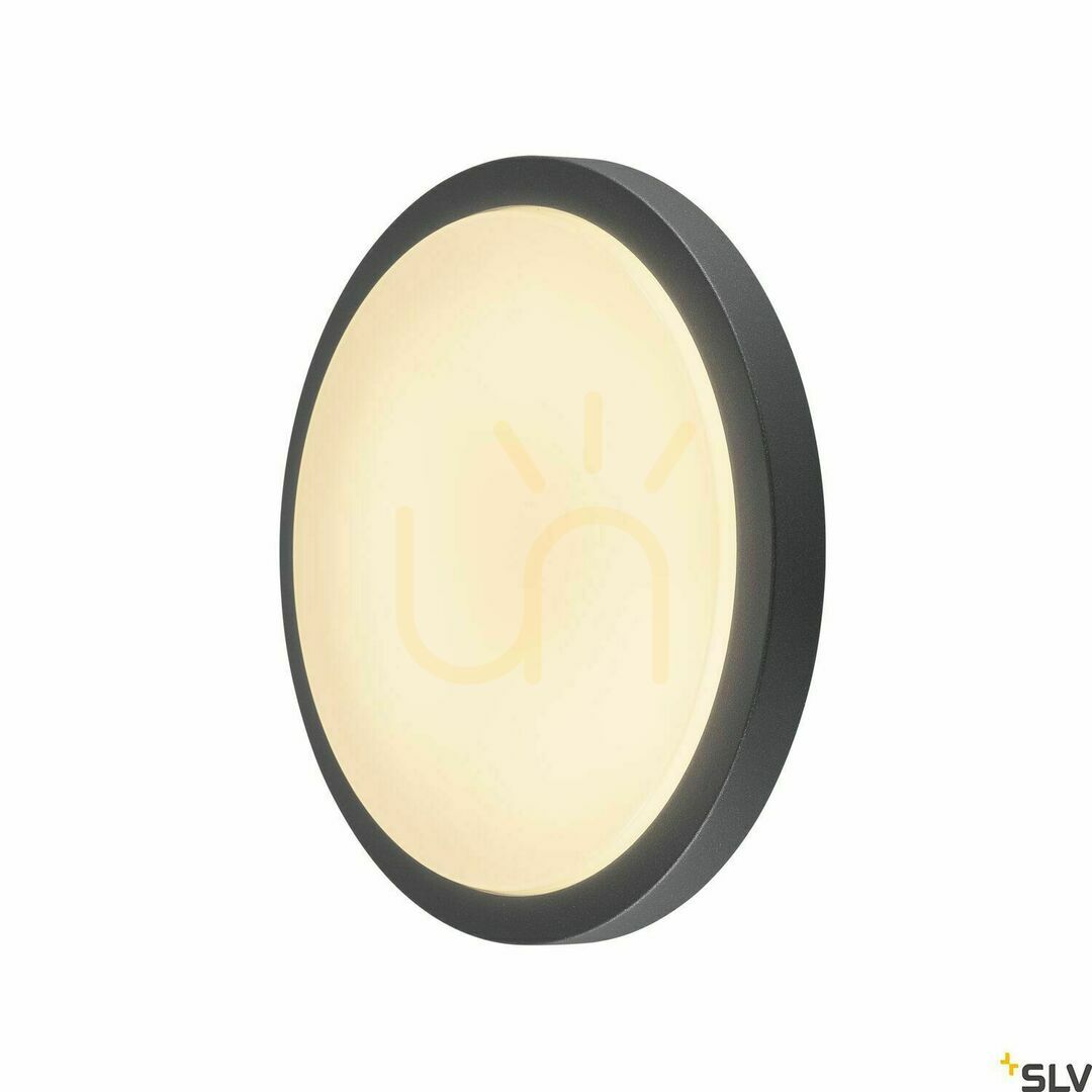Pohled Venkovní stropní svítidlo SLV AINOS antracit 22W 3000K IP44 30 cm 229975 Venkovní stropní svítidlo SLV AINOS antracit 22W 3000K IP44 30 cm 229975
