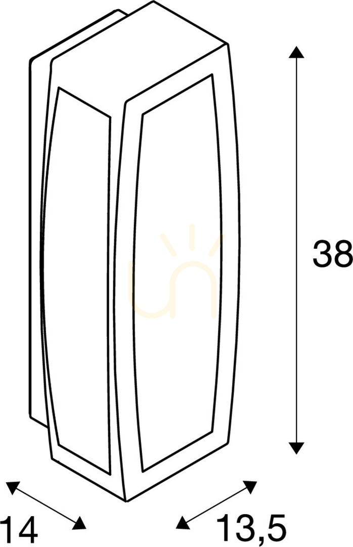 Zobrazit Venkovní nástěnné svítidlo SLV MERIDIAN BOX šedé IP54 230044 Venkovní nástěnné svítidlo SLV MERIDIAN BOX šedé IP54 230044