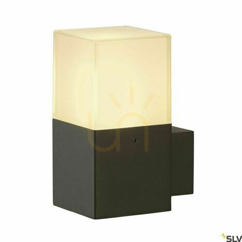 Kontrola Venkovní nástěnné svítidlo SLV GRAFIT WL antracit IP44 11W 231205