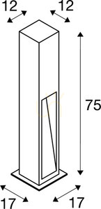 Venkovní stojací světlo SLV ARROCK STONE čedič 75 cm 9W 3000K 231371 2 Venkovní stojací světlo SLV ARROCK STONE čedič 75 cm 9W 3000K 231371 small 2