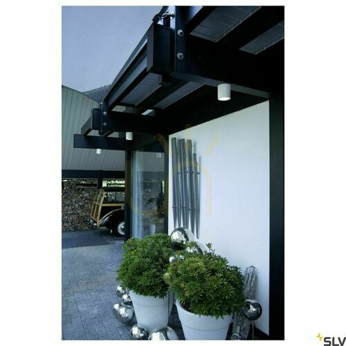 Kontrola Vnější stropní svítidlo SLV SITRA bílé GX53 IP44 10 cm 231541