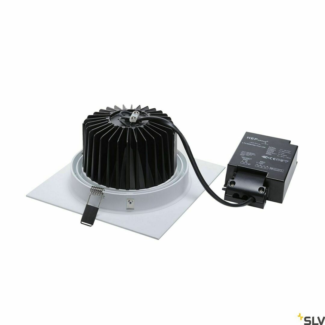 Pohled Zápustné svítidlo SLV NEW TRIA 1 SET bílé 29W 2500lm 2700K 114281 Zápustné svítidlo SLV NEW TRIA 1 SET bílé 29W 2500lm 2700K 114281