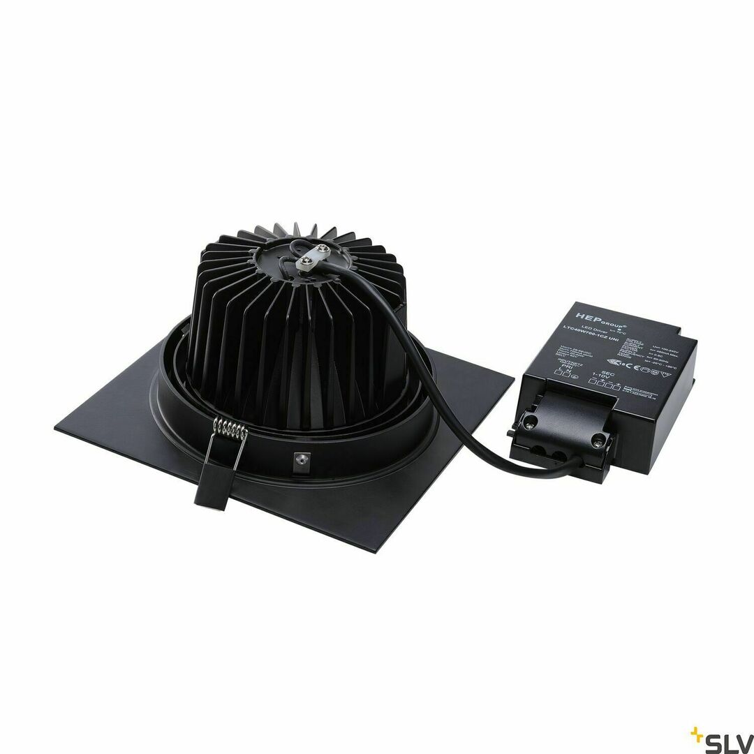 Pohled Zápustné svítidlo SLV NEW TRIA 1 SET černé 29W 3000K 114290 Zápustné svítidlo SLV NEW TRIA 1 SET černé 29W 3000K 114290