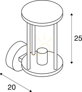 Venkovní nástěnné svítidlo SLV PHOTONIA antracit IP55 232045 small 3