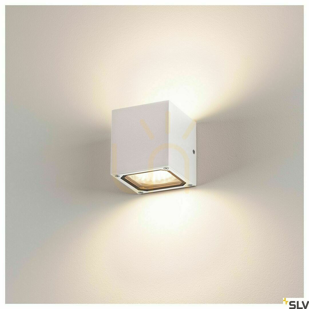 Náhled Venkovní nástěnné svítidlo SLV SITRA CUBE bílé 9W IP44 232531 Venkovní nástěnné svítidlo SLV SITRA CUBE bílé 9W IP44 232531