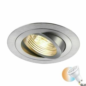 Zápustné svítidlo SLV New Tria 1 kulaté stříbrné 50W 230V 111360 small 0