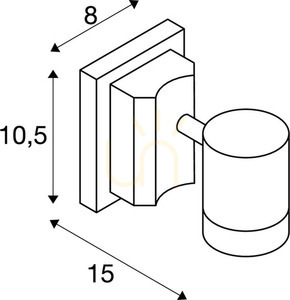 Venkovní nástěnné svítidlo SLV MYRA WALL šedé IP55 50W 233104 4 Venkovní nástěnné svítidlo SLV MYRA WALL šedé IP55 50W 233104 small 4