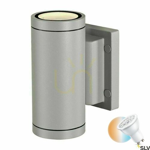 Kontrola Venkovní nástěnné svítidlo SLV MYRA šedé IP55 35W 233114