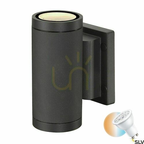 Kontrola Venkovní nástěnné svítidlo SLV MYRA antracit IP55 35W 233115