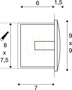 Venkovní zápustné svítidlo SLV DOWNUNDER OUT LED S bílé 1,7W 3000K IP55 233601 2 Venkovní zápustné svítidlo SLV DOWNUNDER OUT LED S bílé 1,7W 3000K IP55 233601 small 2