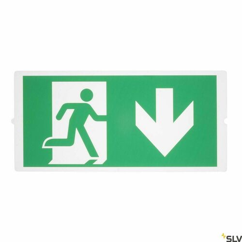 Kontrola Piktogram SLV k nouzovému svítidlu P-LIGHT zelený 3dílná sada 35,3 x 16,5 cm 240009