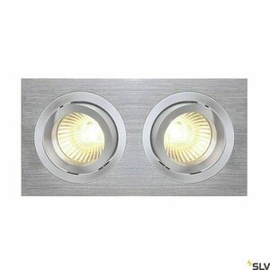 Zapuštěné svítidlo SLV NEW TRIA 2 stříbrné 2x GU10 50W 111362 small 2