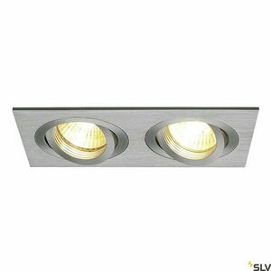 Zapuštěné svítidlo SLV NEW TRIA 2 stříbrné 2x GU10 50W 111362 small 3