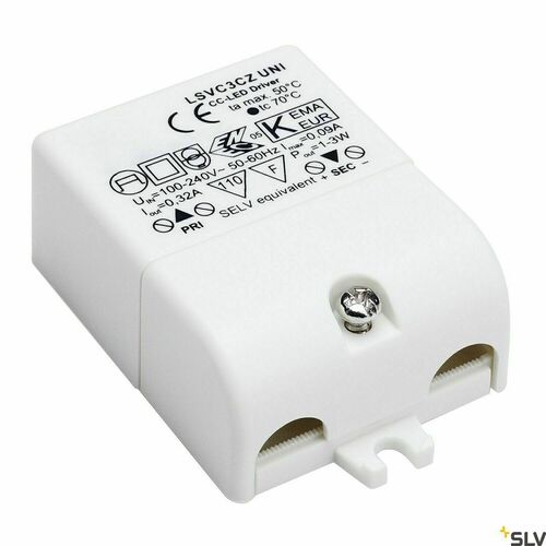 Kontrola LED zdroj 320mA pro 1–3x 1W LED SLV 464108