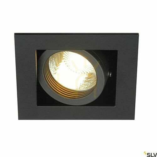 Kontrola Zápustné svítidlo SLV KADUX 1 GU10 černé 230V 50W 115510