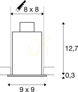 Zápustné svítidlo SLV KADUX 1 GU10 bílé 230V 50W 115511 small 2