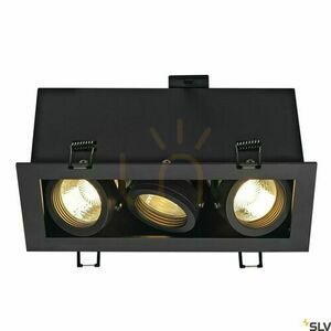 Zápustné svítidlo SLV KADUX 3 černé GU10 3x50W 230V 115530 small 1