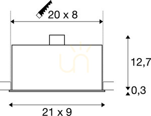 Zápustné svítidlo SLV KADUX 3 černé GU10 3x50W 230V 115530 small 2