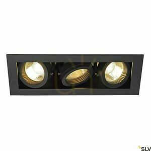 Zápustné svítidlo SLV KADUX 3 černé GU10 3x50W 230V 115530 small 3