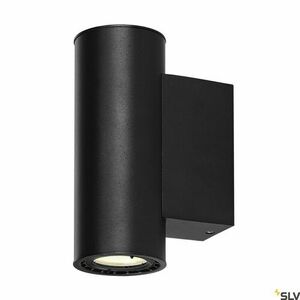 Nástěnné svítidlo SLV SUPROS 78 up/down, černé, 2 × 9 W LED 1400 lm 3000K, úhel 60°, Ø 7,6 × 20,1 cm, 116340 small 0