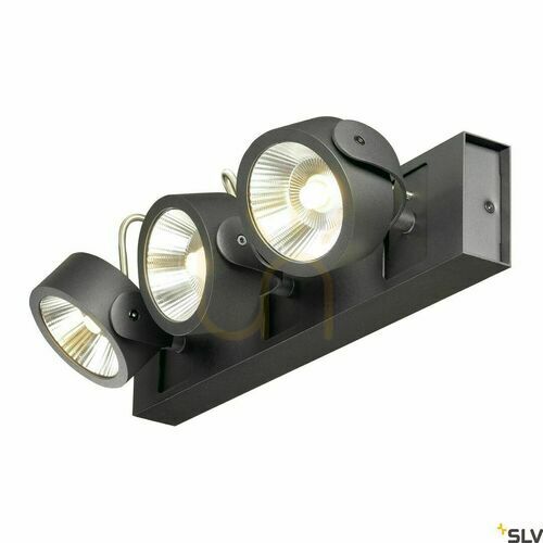 Kontrola Přisazené svítidlo SLV KALU LED černé 44W 3000K 3400lm 1000131
