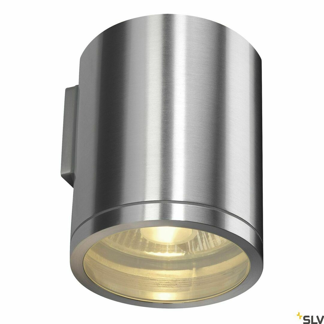 Pohled Venkovní nástěnné svítidlo SLV ROX Wall Out stříbrné IP44 50W 230V 1000333 Venkovní nástěnné svítidlo SLV ROX Wall Out stříbrné IP44 50W 230V 1000333