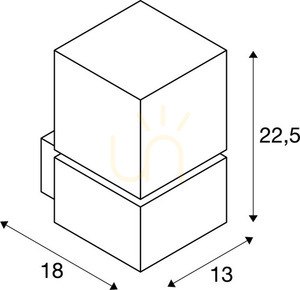 Venkovní nástěnné svítidlo SLV SQUARE WALL nerez IP44 20W 1000336 5 Venkovní nástěnné svítidlo SLV SQUARE WALL nerez IP44 20W 1000336 small 5