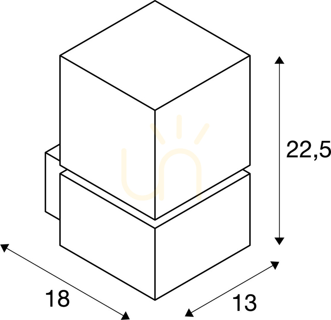 Kontrola Venkovní nástěnné svítidlo SLV SQUARE WALL nerez IP44 20W 1000336 Venkovní nástěnné svítidlo SLV SQUARE WALL nerez IP44 20W 1000336