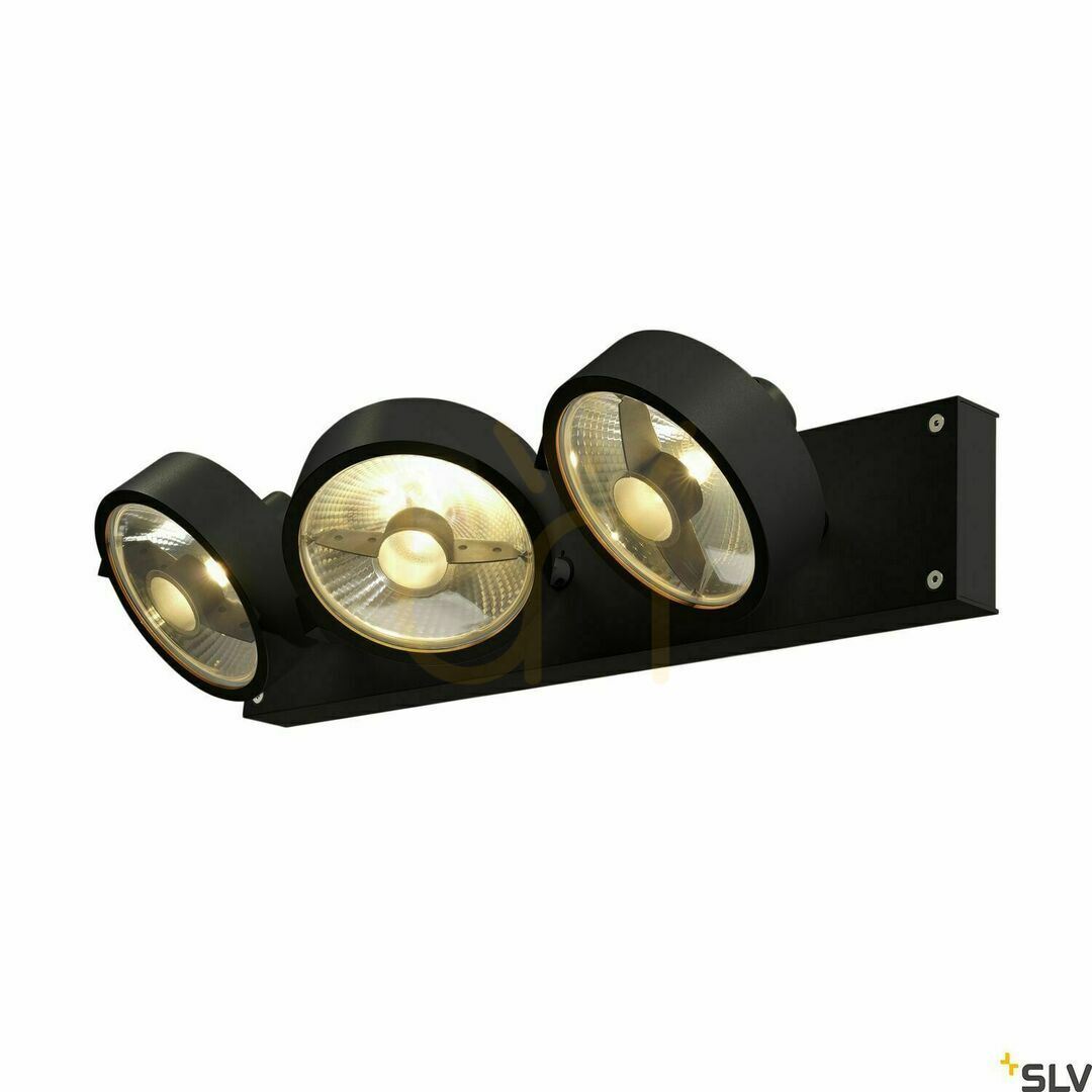 Pohled Zapuštěné svítidlo SLV KALU 1000704 černé 75 W 45 cm Zapuštěné svítidlo SLV KALU 1000704 černé 75 W 45 cm