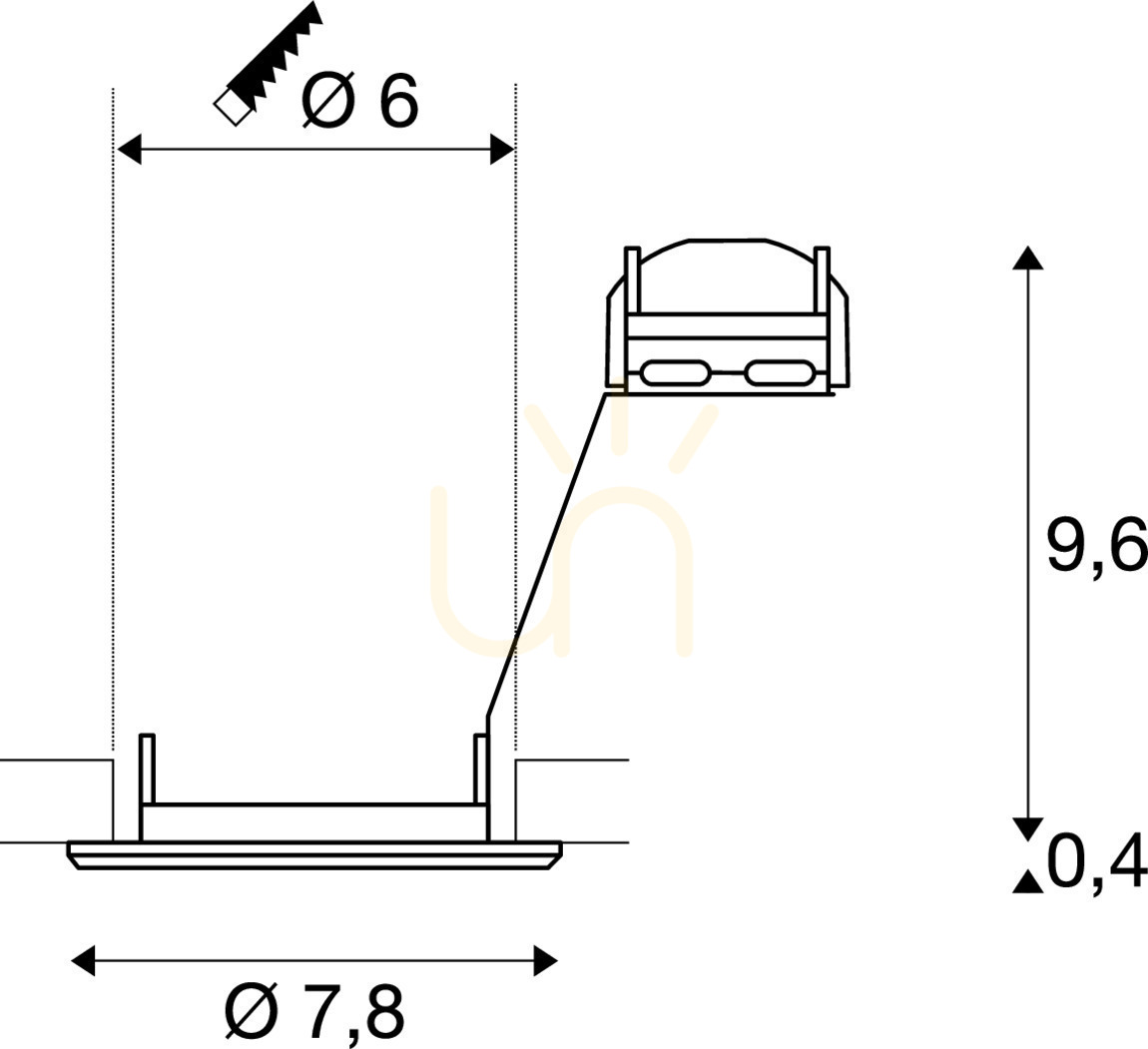 Náhled Zápustné svítidlo SLV PIKA QPAR51 šedé 50W 230V 1000717 Zápustné svítidlo SLV PIKA QPAR51 šedé 50W 230V 1000717