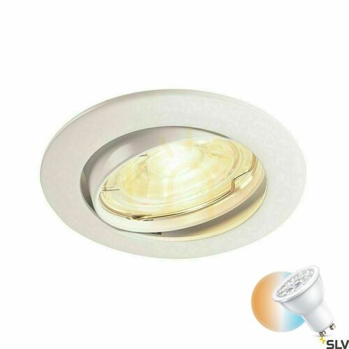 Kontrola Zápustné svítidlo SLV PIKA bílé QPAR51 50W 230V 1000718