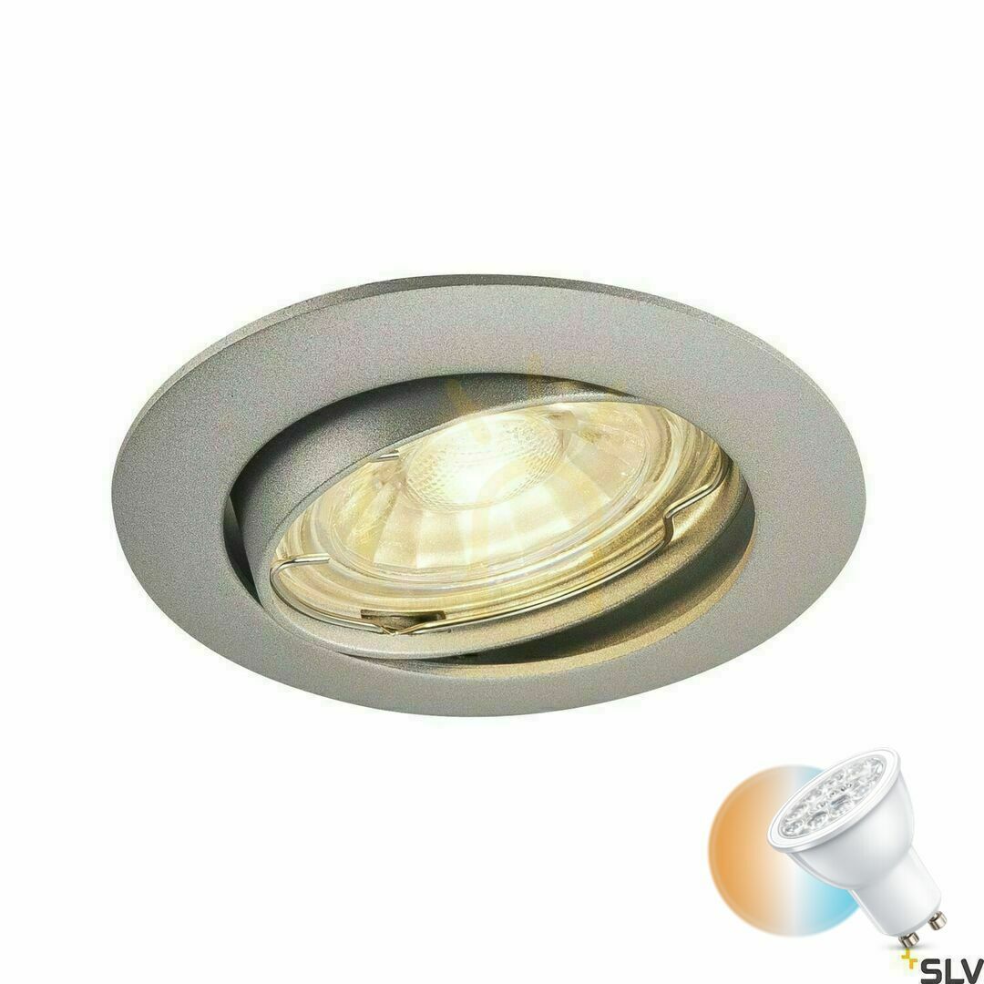 Kontrola Zápustné svítidlo SLV PIKA 1000721 šedé GU10 50W 230V kulaté Zápustné svítidlo SLV PIKA 1000721 šedé GU10 50W 230V kulaté