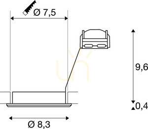 Zápustné svítidlo SLV PIKA 1000721 šedé GU10 50W 230V kulaté 3 Zápustné svítidlo SLV PIKA 1000721 šedé GU10 50W 230V kulaté small 3