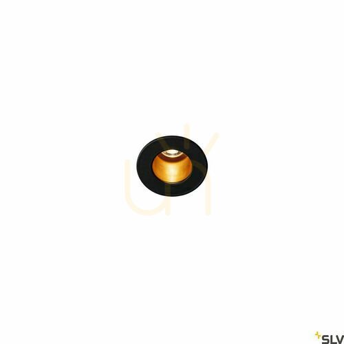 Kontrola Zápustné svítidlo SLV HORN MINI LED zlatá/černá 1W 2900K 1000917
