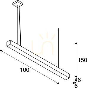 Závěsné svítidlo SLV Q-LINE PD bílé 46W 3000K 100cm 1000926 4 Závěsné svítidlo SLV Q-LINE PD bílé 46W 3000K 100cm 1000926 small 4