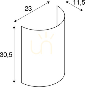 Stínidlo SLV FENDA půlkulaté černá/měď ocel 30x23 cm 1001274 4 Stínidlo SLV FENDA půlkulaté černá/měď ocel 30x23 cm 1001274 small 4