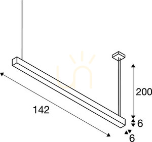 Přívěsek světla SLV Q-LINE DALI Single LED černý 47W 3000K 142 cm 1001309 5 Přívěsek světla SLV Q-LINE DALI Single LED černý 47W 3000K 142 cm 1001309 small 5
