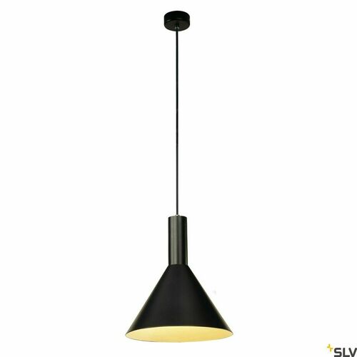 Kontrola Závěsné svítidlo SLV PHELIA E27 černé 27,5 cm 133310